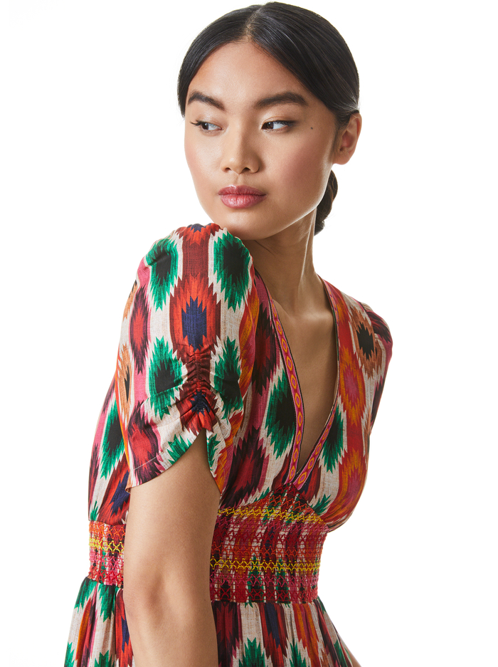 TATIANA MINI DRESS - WARM BREEZE MULTI image 3 - Alice And Olivia