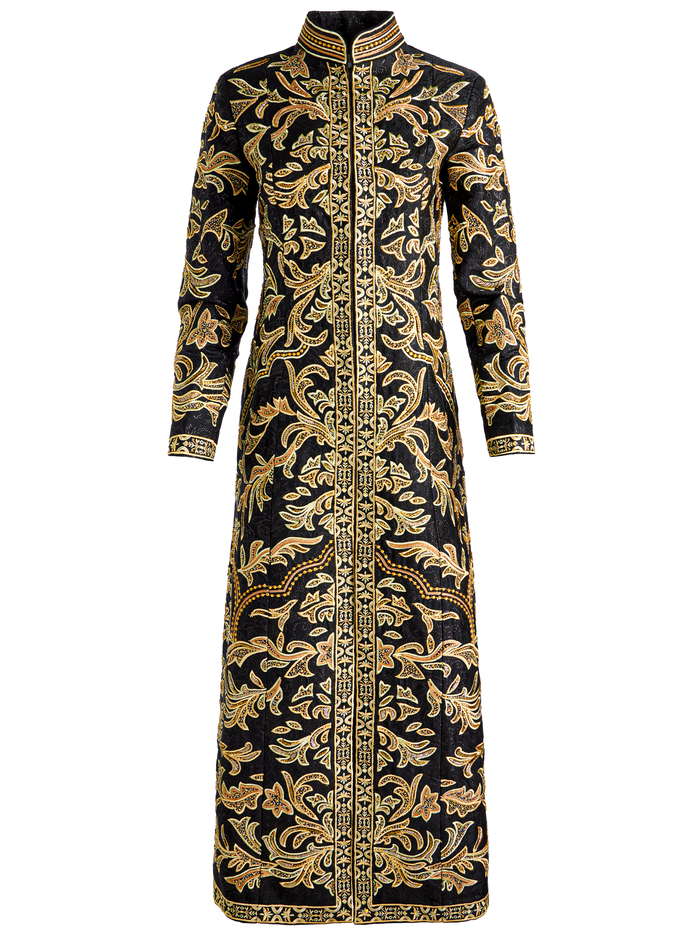 THOMAS EMBELLISHED COAT - BLACK/GOLD image 5 - Alice And Olivia