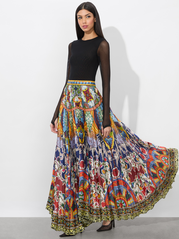 KATZ PLEATED MAXI SKIRT - ON THE ROAD image 1 - Alice And Olivia