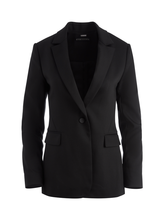 MACEY FITTED BLAZER - BLACK image 5 - Alice And Olivia
