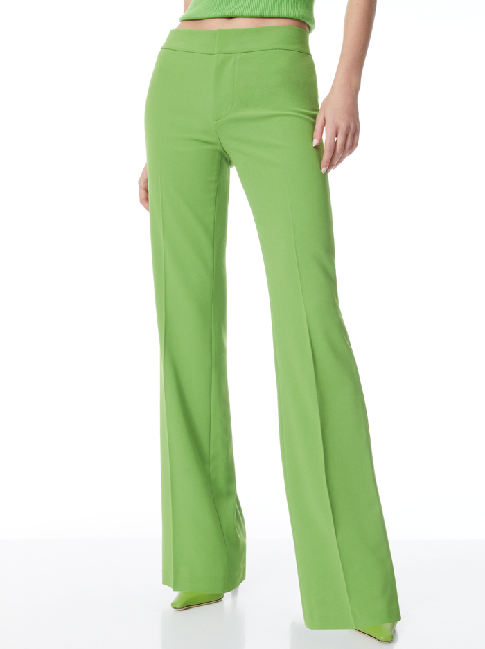 LIVI STRAIGHT LEG TROUSER - PARROT - Alice And Olivia