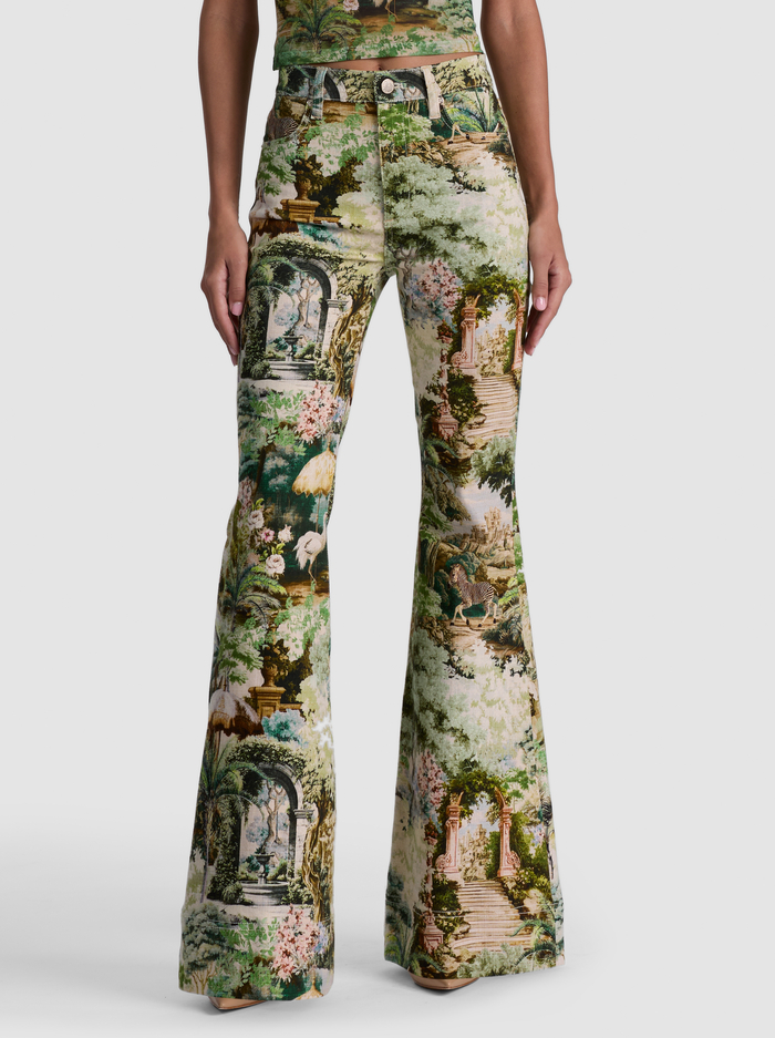 BEAUTIFUL PRINTED JEAN - TERRAIN LG - ALICE + OLIVIA