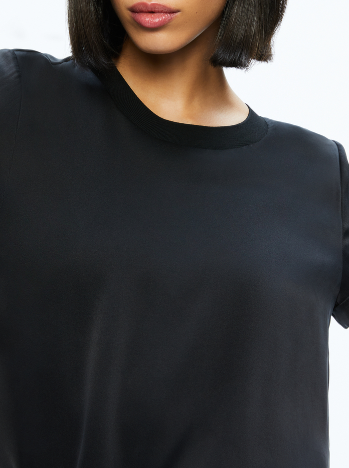 BRADEN RELAXED TEE - BLACK image 3 - Alice And Olivia