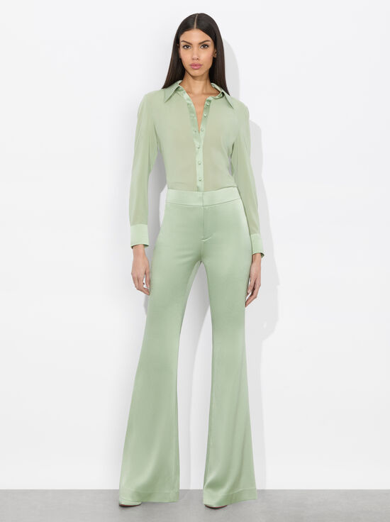 WILLA 70S COLLAR SILK BLOUSE