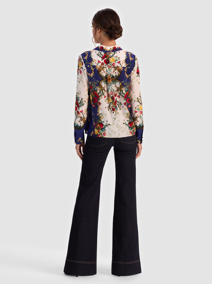 WILLA SILK BLOUSE - GILDED ROSE image 2 - Alice And Olivia
