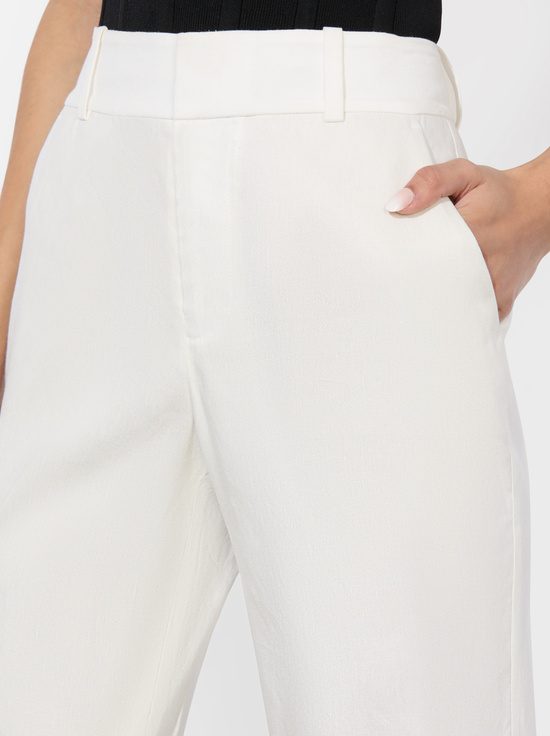 OFF WHITE-QUINN LINEN KICK FLARE PANT