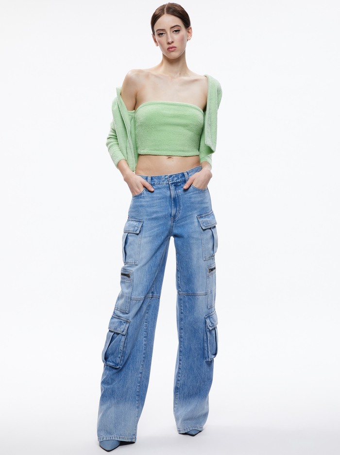 ALISON TUBE TOP SWEATER - PISTACHIO image 4 - Alice And Olivia