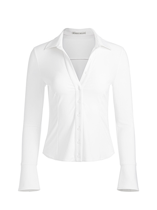 OFF WHITE-FREYA FITTED TOP