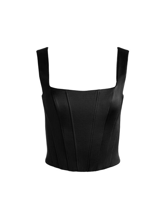 BLACK-LILIANNA CORSET TOP