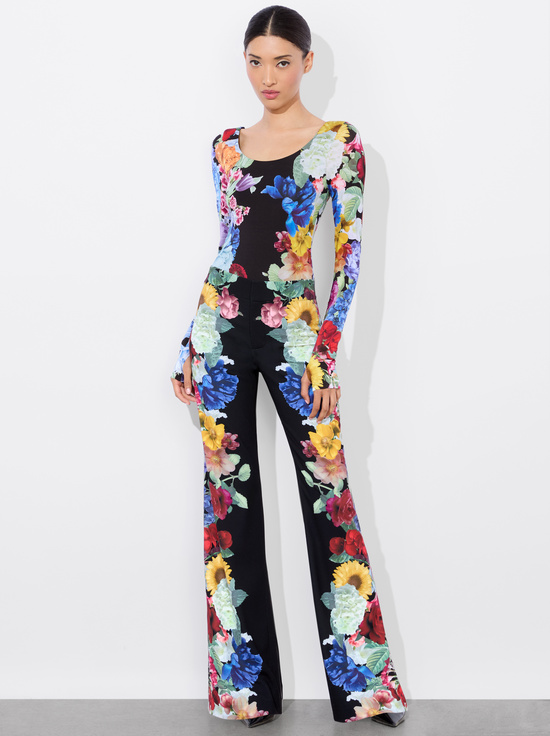 GARDEN BRUNCH BLACK-RHYS BALLET BODYSUIT