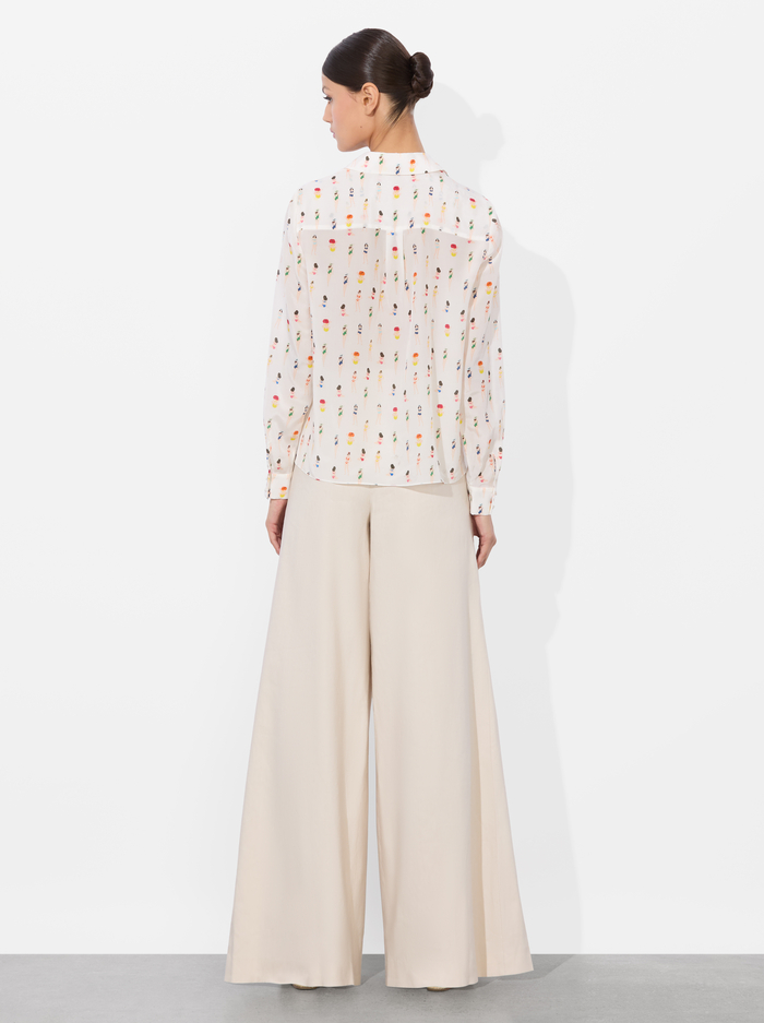 ELOISE BUTTON DOWN BLOUSE - BEACH CLUB image 2 - Alice And Olivia