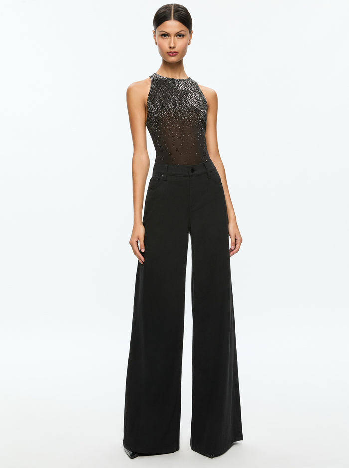 PANIA EMBELLISHED TOP - BLACK image 2 - Alice And Olivia