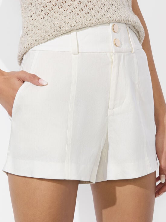 OFF WHITE-MAME LINEN SHORT