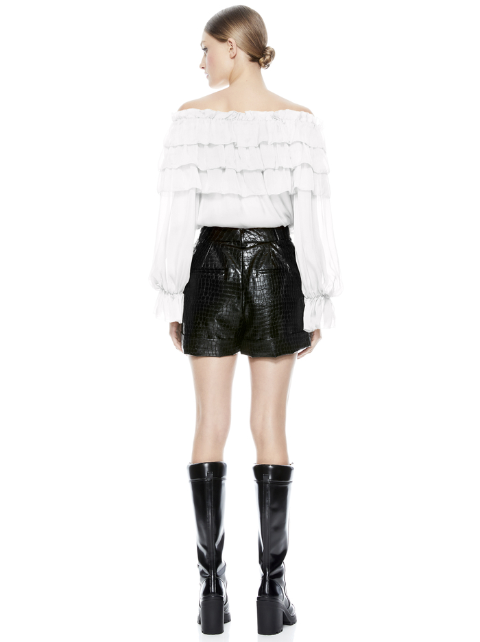 ERSA OFF THE SHOULDER BLOUSE - OFF WHITE image 1 - Alice And Olivia