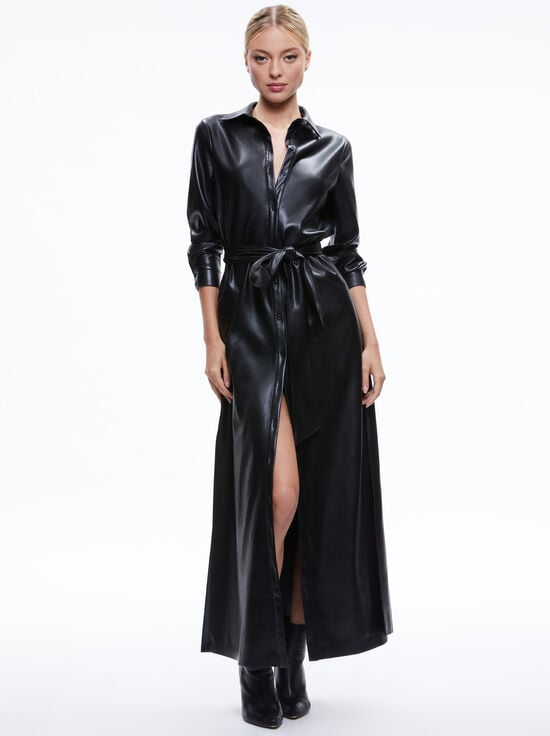 BLACK-CHASSIDY VEGAN DRESS