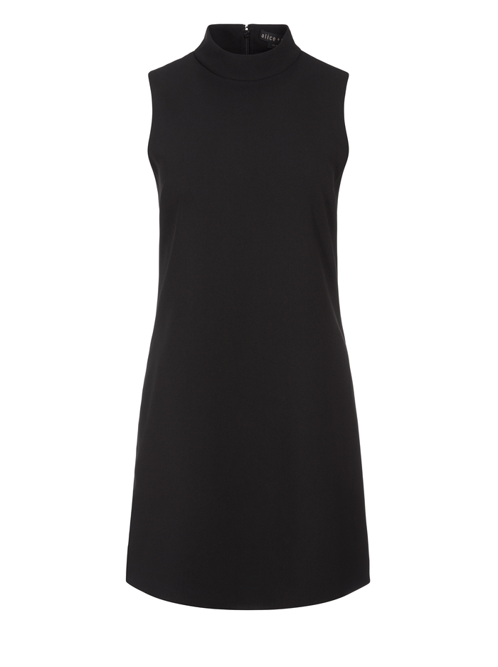 ARLENA MOCKNECK TUNIC DRESS - BLACK image 5 - ALICE + OLIVIA