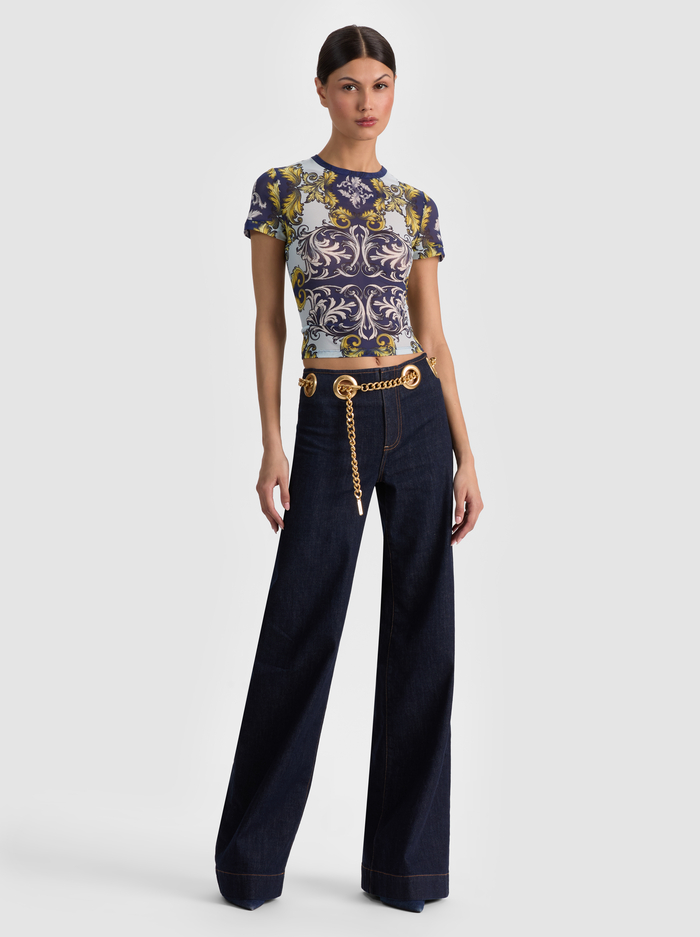 TESS TEE - ANTIQUE SCROLL image 1 - ALICE + OLIVIA