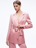 KARLEY WRAP BLAZER - ROSE