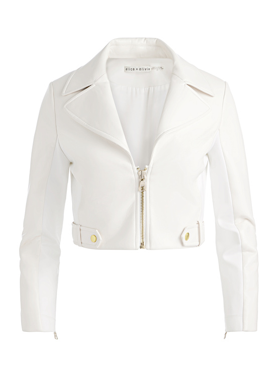 OFF WHITE-YARDLEY VEGAN LEATHER JACKET