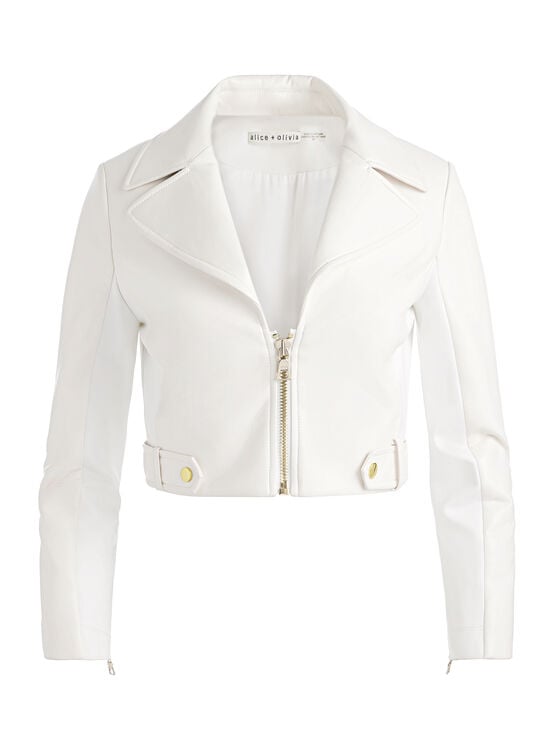 OFF WHITE-YARDLEY VEGAN LEATHER JACKET