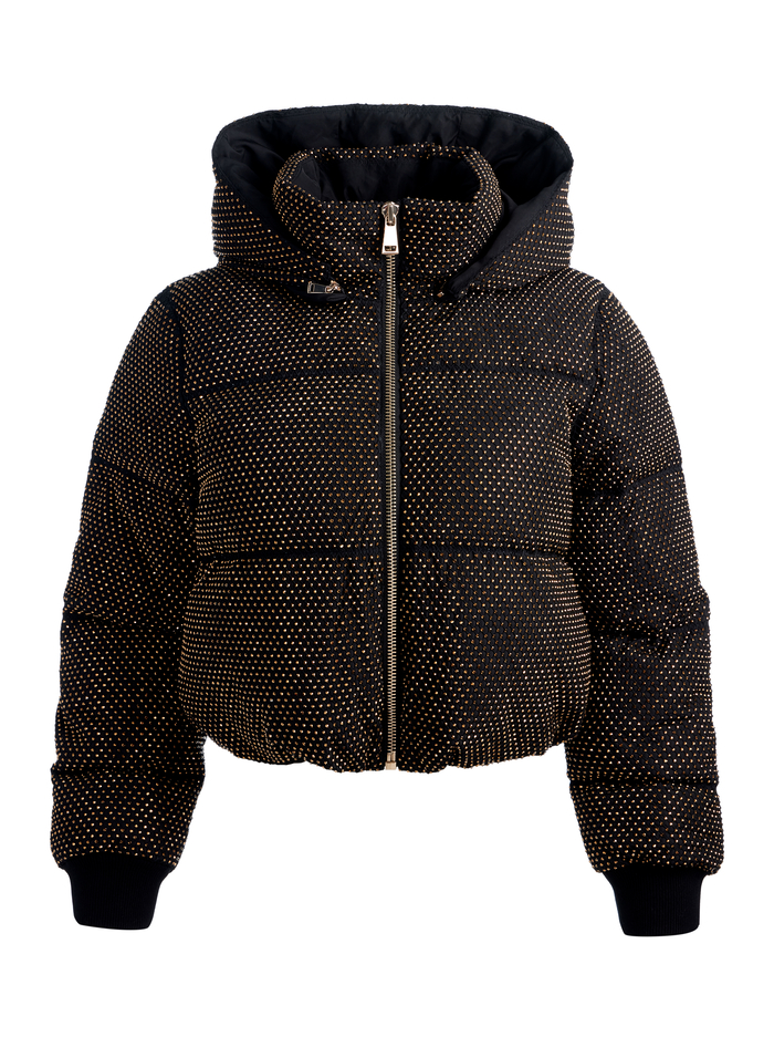 ROBENA EMBELLISHED PUFFER - BLACK/GOLD image 6 - Alice And Olivia