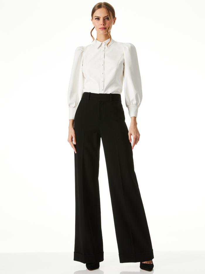 NADINE VEGAN TOP - OFF WHITE image 2 - ALICE + OLIVIA