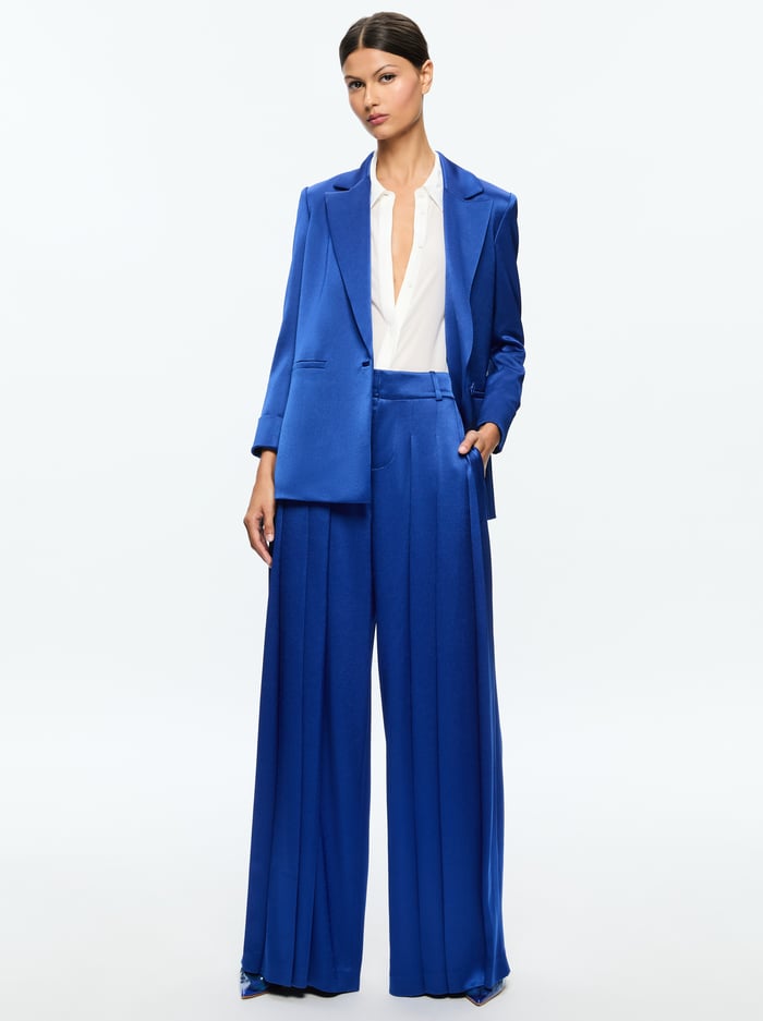 DENNY BOYFRIEND BLAZER - ROYAL image 4 - Alice And Olivia