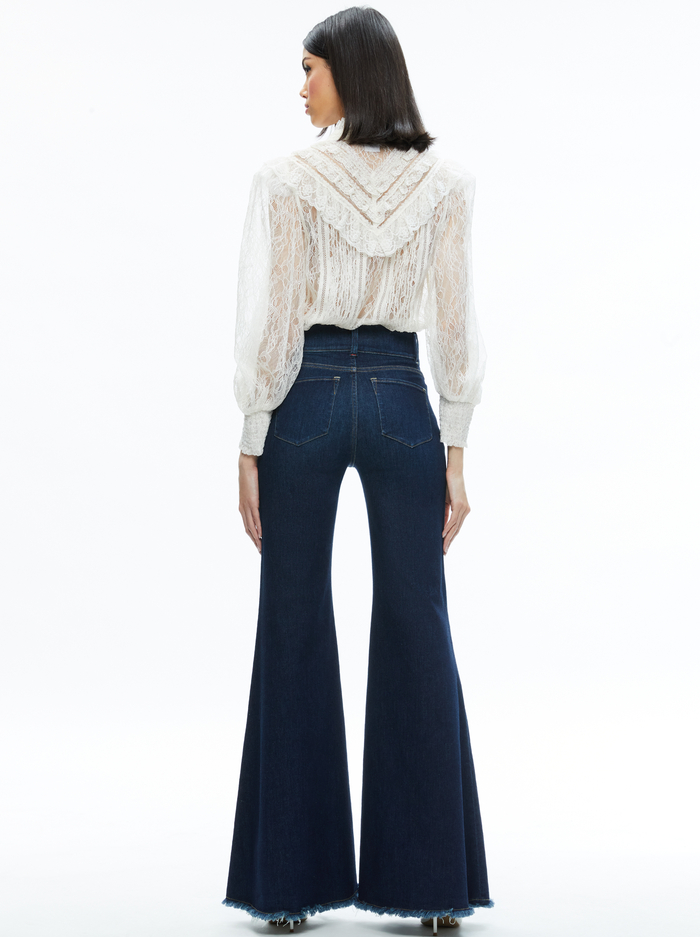 RHEBA LACE BLOUSE - OFF WHITE image 2 - Alice And Olivia