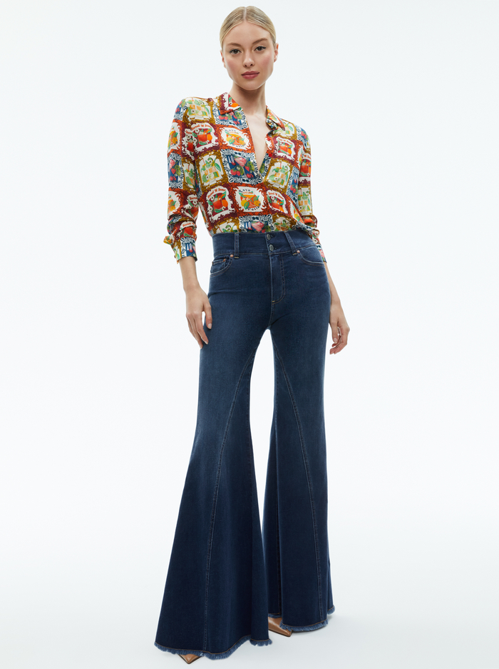 WILLA SILK BLOUSE - A SUMMER DAY image 4 - Alice And Olivia