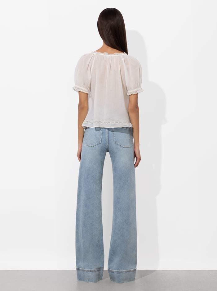 ODETTE PINTUCK BLOUSE - OFF WHITE image 2 - Alice And Olivia