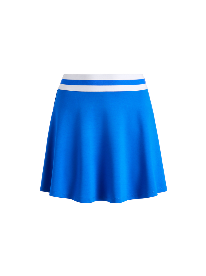 BLAISE PICKLEBALL MINI SKORT - SAPPHIRE/WHITE image 5 - Alice And Olivia