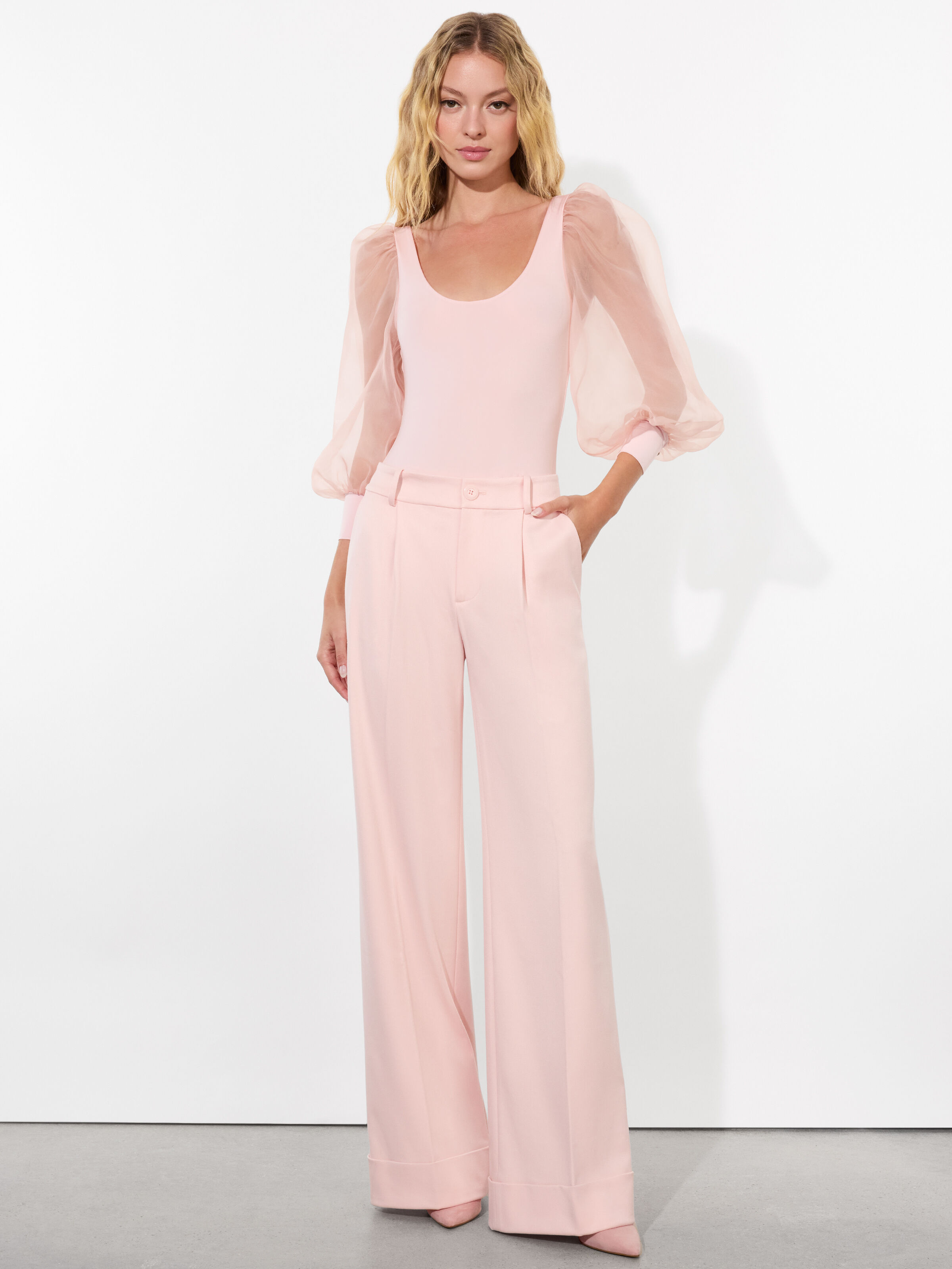 Ellis Mini Dress In Pearl Blush | Alice + Olivia