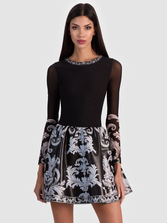 WINTER'S TALE-CHARA VEGAN MINI DRESS