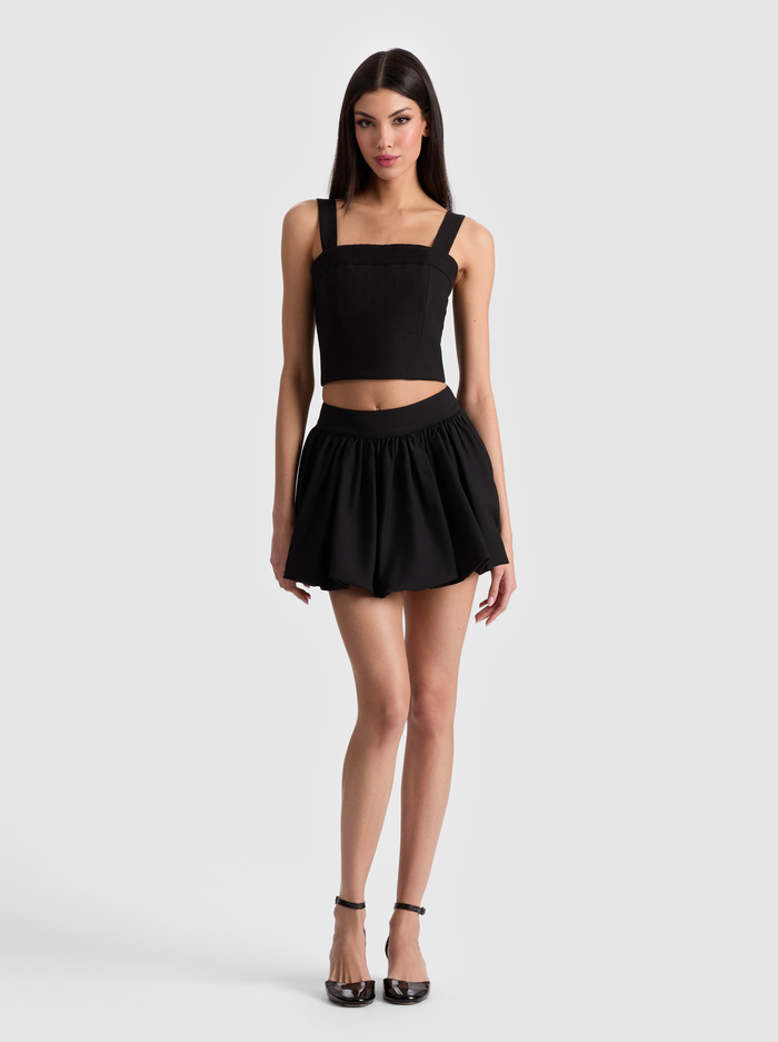 AGNES BUBBLE SKORT - BLACK image 1 - Alice And Olivia