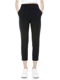 TOKYO PINSTRIPE JOGGER - BLACK/WHITE