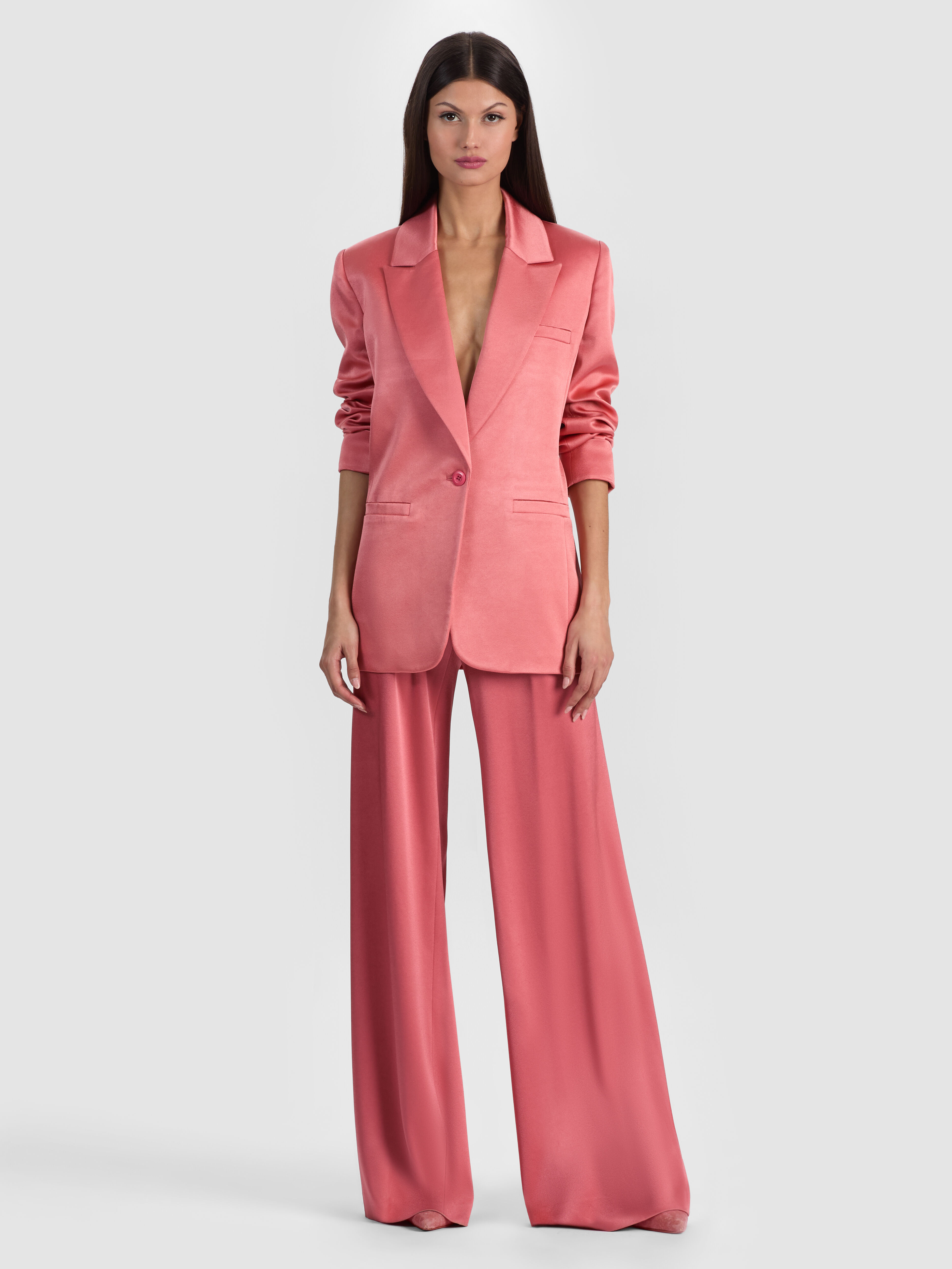 DENNY BOYFRIEND BLAZER in DUSTY ROSE | ALICE + OLIVIA