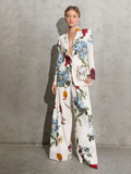 BREANN PRINTED LINEN BLAZER - PROVENCE FLORAL LG