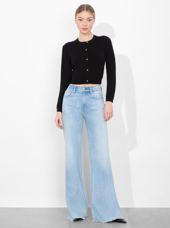 BLACK-DOLLIE CASHMERE CARDIGAN