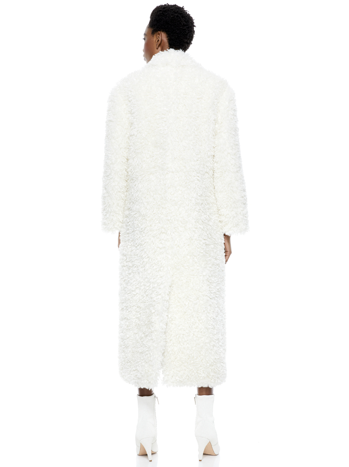 TEDDY NOTCH COLLAR COAT - OFF WHITE image 1 - ALICE + OLIVIA