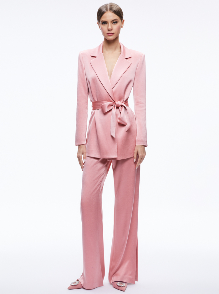 KARLEY WRAP BLAZER - ROSE image 4 - Alice And Olivia