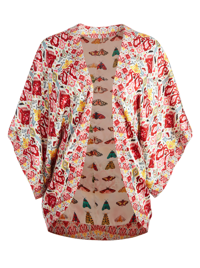 TRACY REVERSIBLE COCOON KIMONO - VINTAGE MARKET LG image 5 - Alice And Olivia