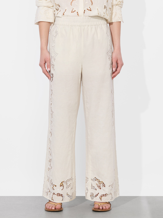 OFF WHITE-TANYA EYELET PULL ON PANT