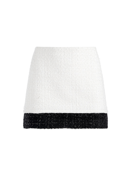 OFF WHITE/BLACK-ECENIA MINI SKIRT