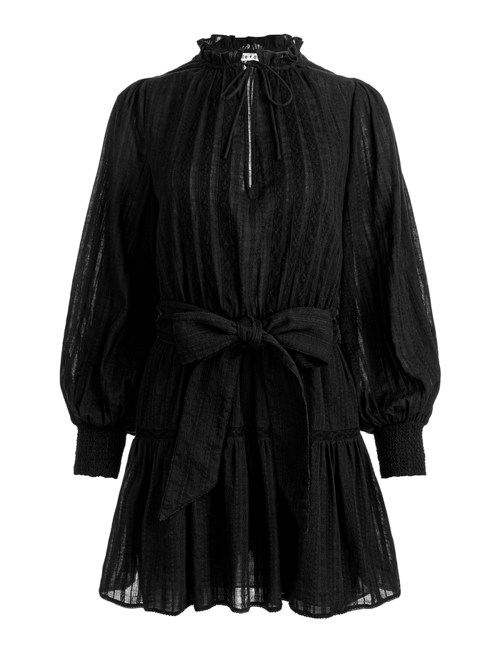 SADIE MINI SHIRT DRESS - BLACK image 5 - ALICE + OLIVIA
