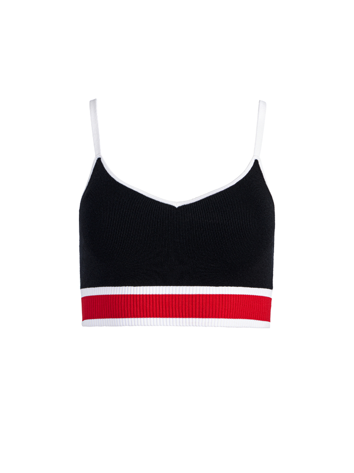 MAUDE BRALETTE - BLACK/PERFECT RUBY image 5 - Alice And Olivia