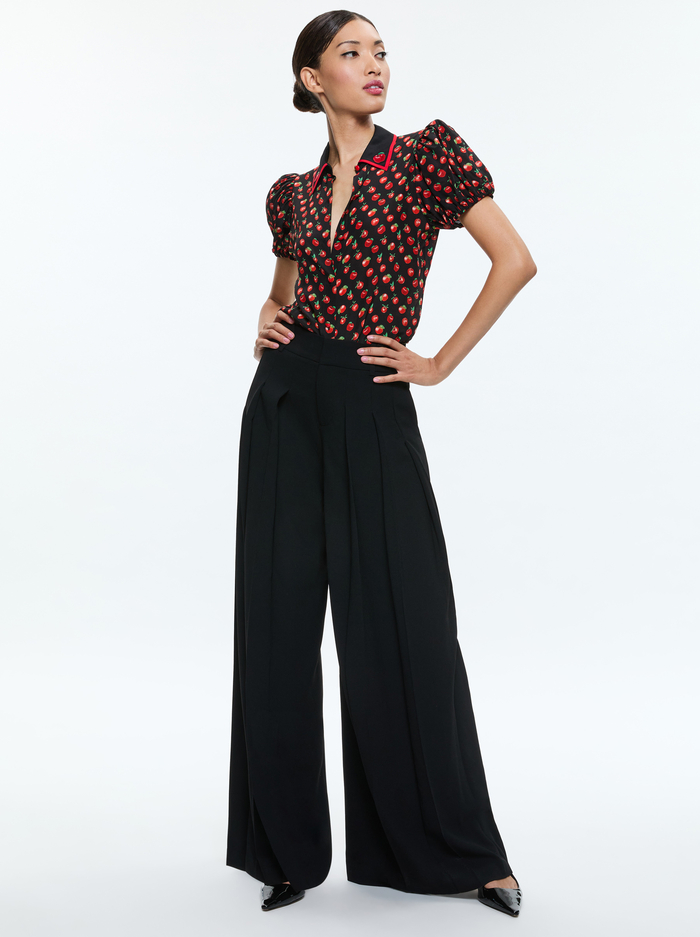 WILLA EMBROIDERED BLOUSE - PINK LADY APPLE image 1 - Alice And Olivia