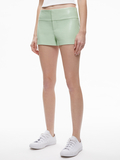 OLIVIA VEGAN LEATHER SHORT - PISTACHIO