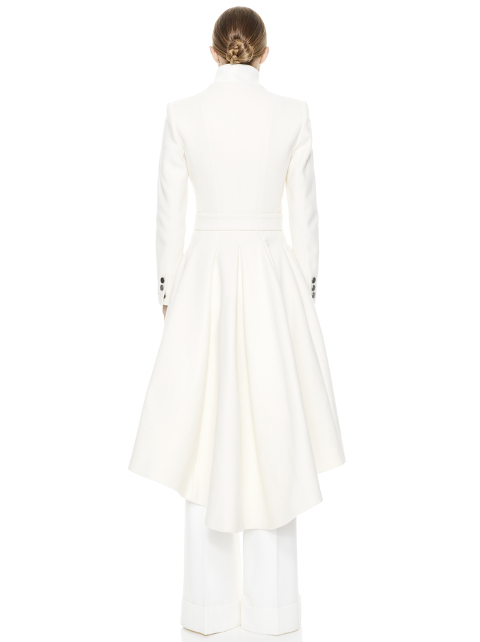 BAIN BELTED HIGH NECK COAT - WHITE image 2 - Alice And Olivia