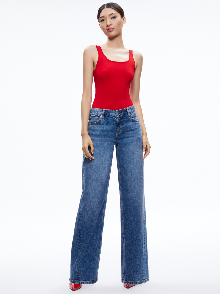 DARYN SCULPTING TANK - PERFECT RUBY image 4 - Alice And Olivia