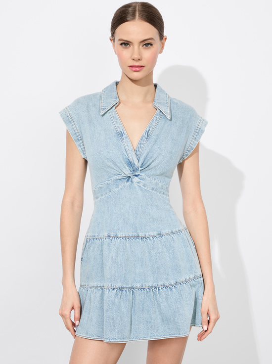 ROCKSTAR BLUE-MILA DENIM MINI DRESS